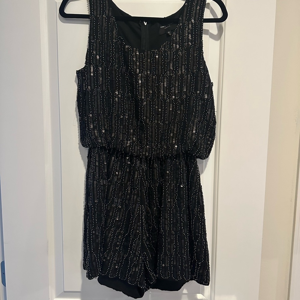 Romeo and Juliet Couture  Beaded Sleeveless Romper